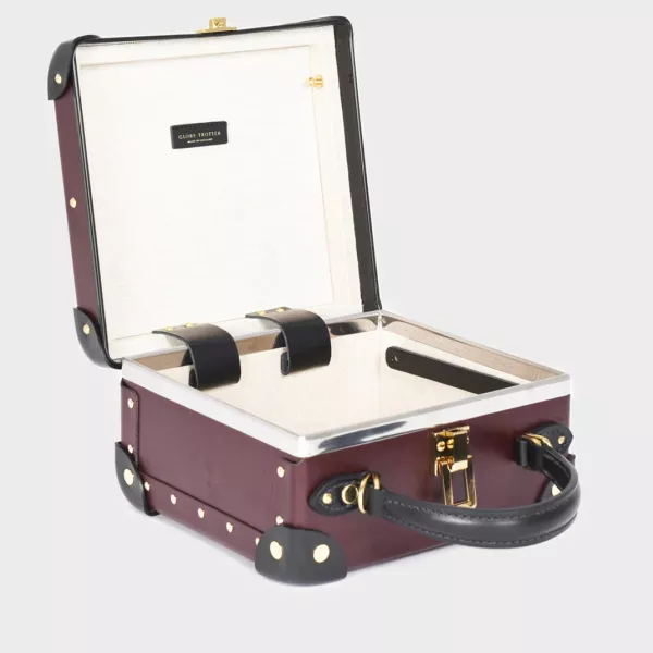 Globe-Trotter Centenary London Square in Oxblood with Black
