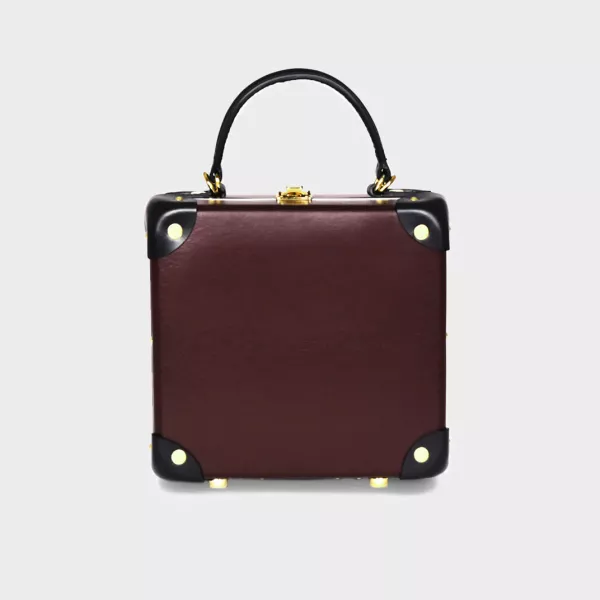 Globe-Trotter Centenary London Square in Oxblood with Black