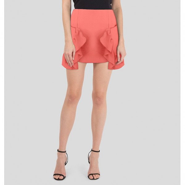 Marni Ruffled Cotton-Crepe Mini Skirt