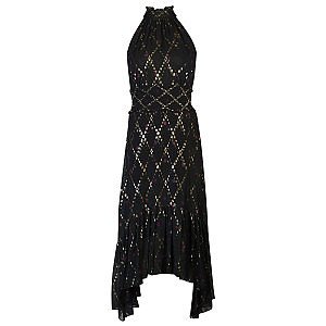 Alc black best sale and gold dress