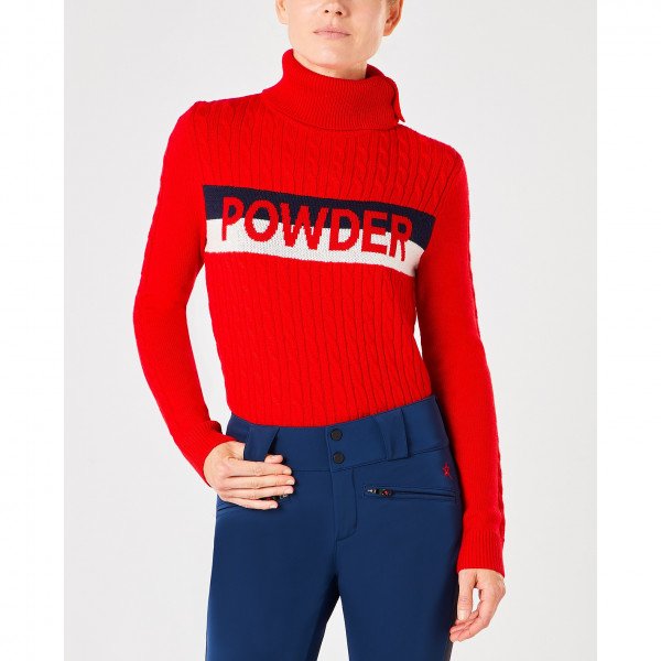 Perfect Moment Super Stripes Powder Turtle-Neck Sweater