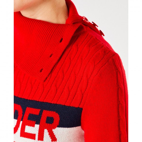 Perfect Moment Super Stripes Powder Turtle-Neck Sweater