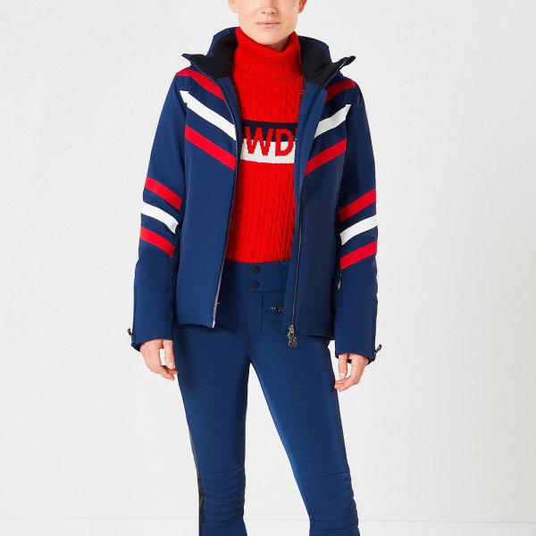 Perfect Moment Super Stripes Powder Turtle-Neck Sweater
