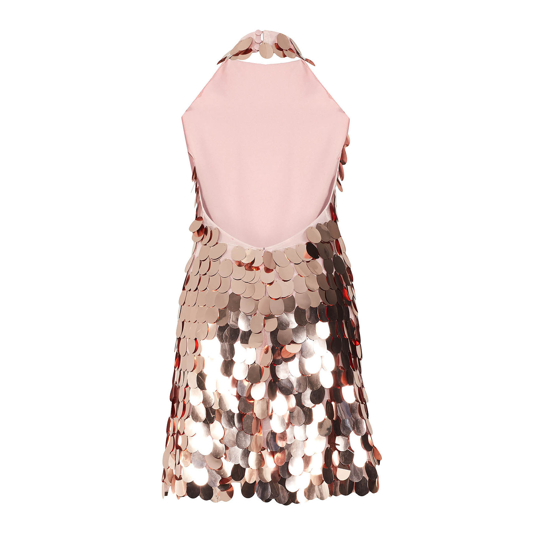 Barrus London Mini Metallic Sequin Dress