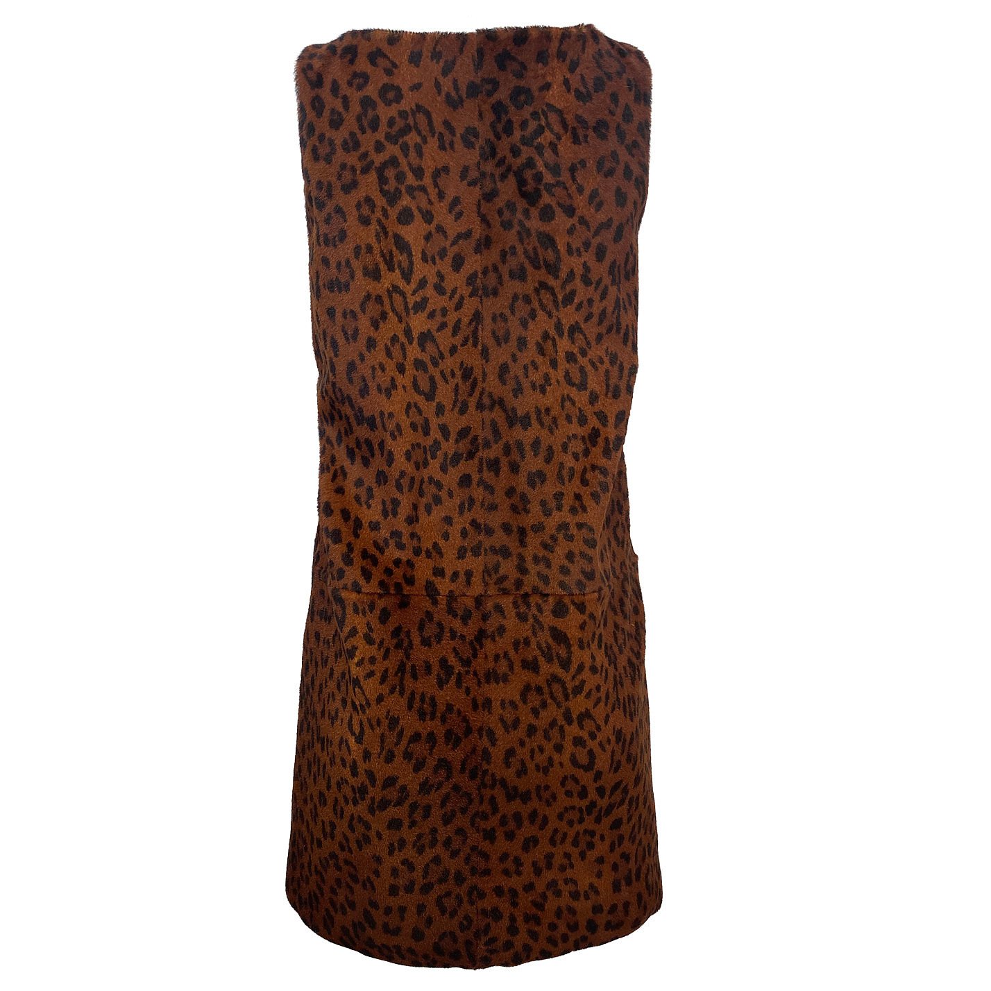 Ralph Lauren Textured Leopard Print Mini Dress