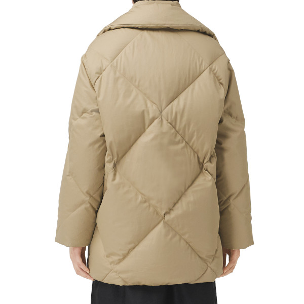 Burberry Diamond Quilted Cotton Gabardine Coat