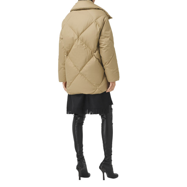 Burberry Diamond Quilted Cotton Gabardine Coat