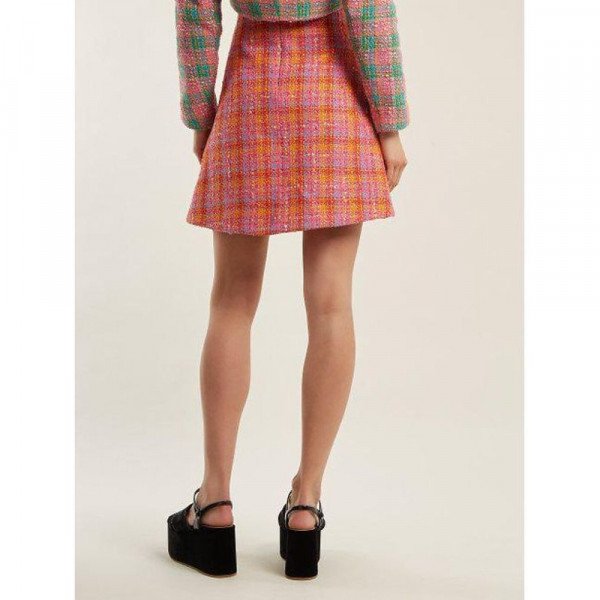 Emilio De La Morena Tweed Mini Skirt