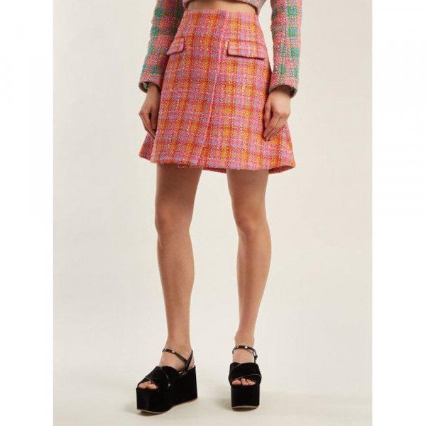 Emilio De La Morena Tweed Mini Skirt