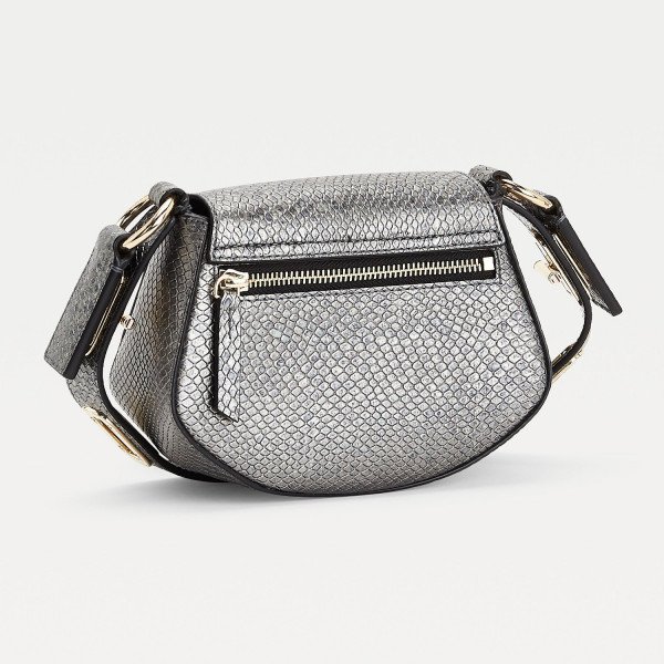 Tommy Hilfiger Luxe Leather Small Metallic Crossover Bag