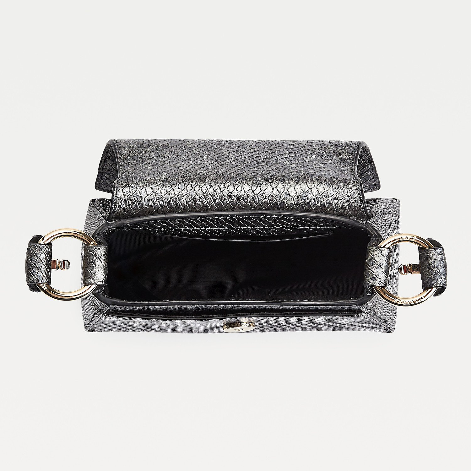 Tommy Hilfiger Luxe Leather Small Metallic Crossover Bag