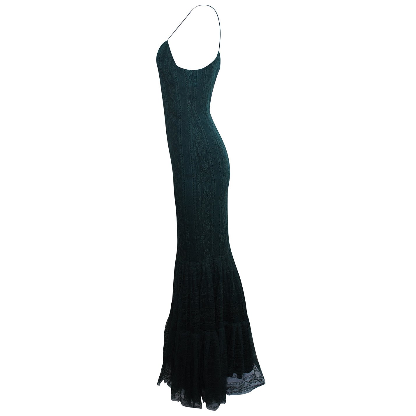 Emilio De La Morena Lace Mermaid Gown
