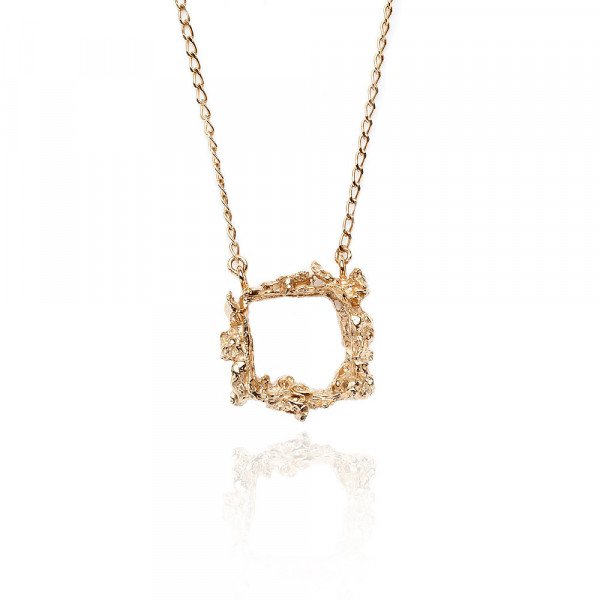 Ros Millar Frame Necklace in Gold