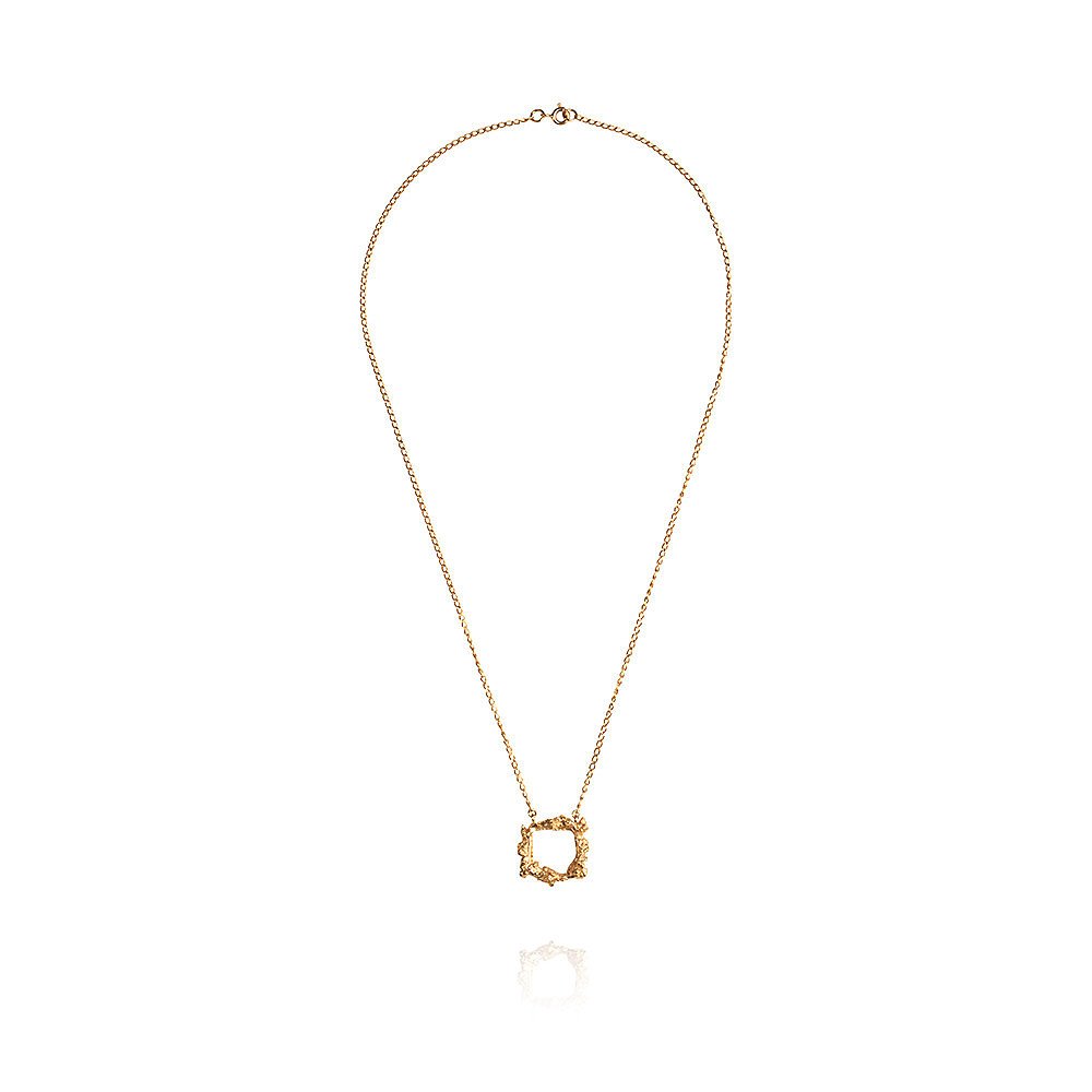Ros Millar Frame Necklace in Gold