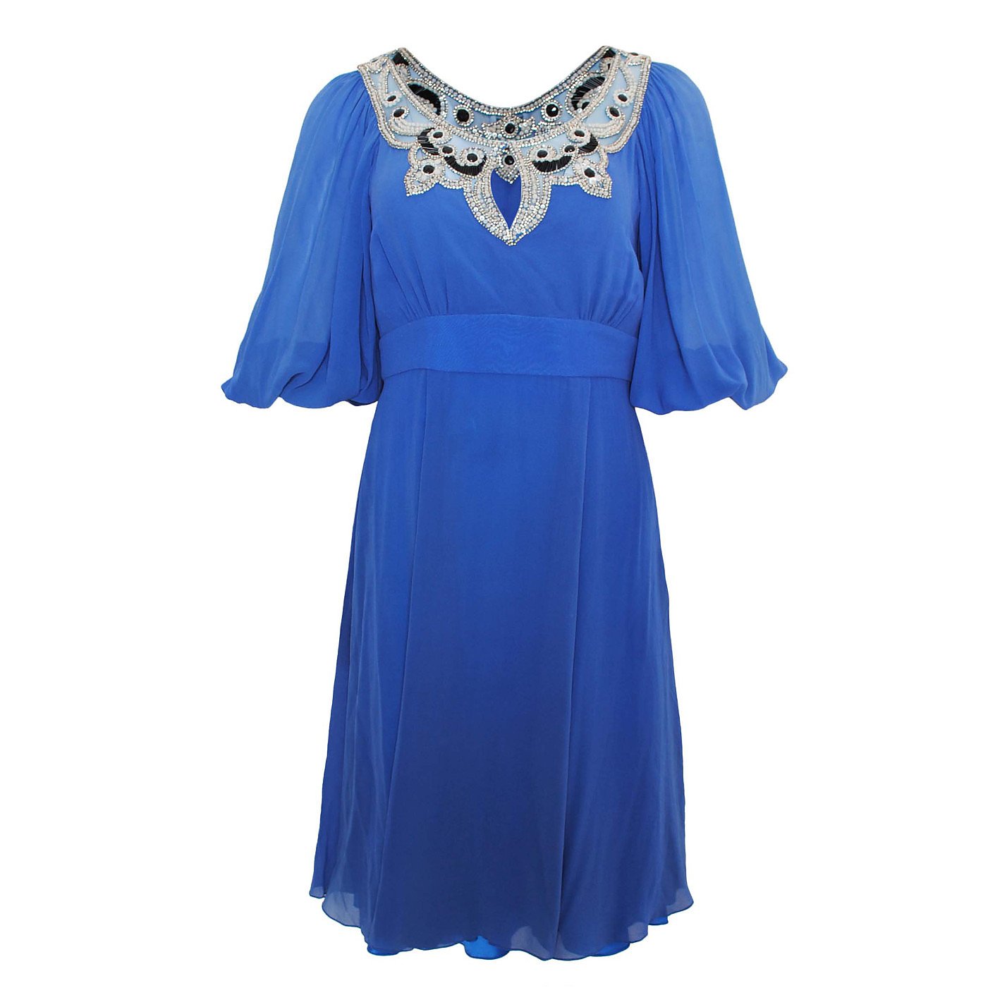 Temperley London Bead-Embellished Silk Mini Dress