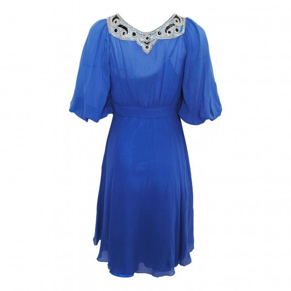 Temperley London Bead-Embellished Silk Mini Dress