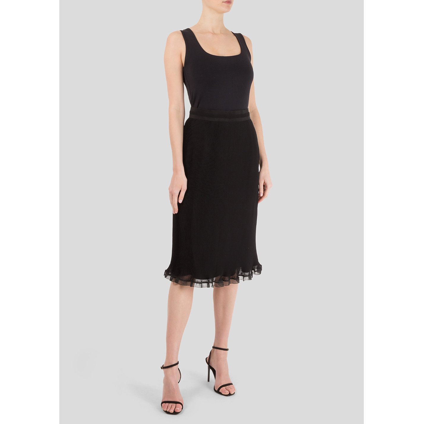 Carven Micro-Pleat Skirt