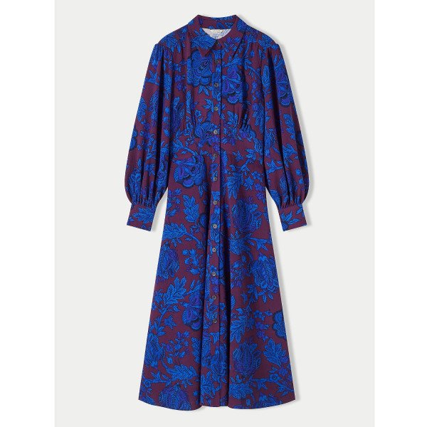 Jigsaw Rose Brocade Shirt Dress