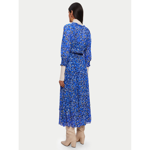 Jigsaw Brushwork Crinkle Ruffle Dress