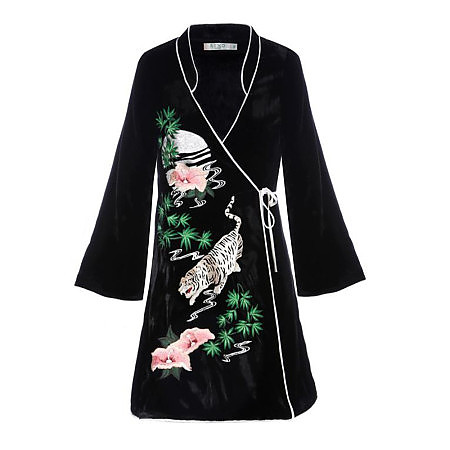 Rixo iris hot sale wrap dress