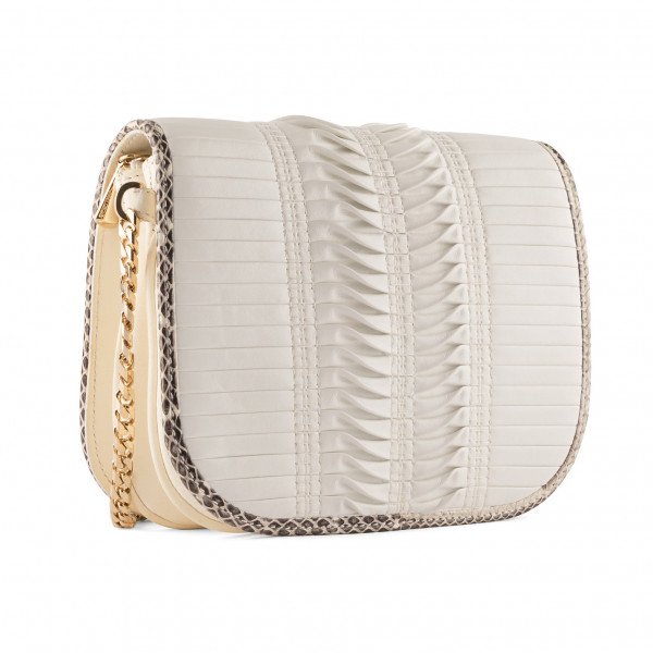 Jimmy Choo Pleated Leather Crossbody Bag