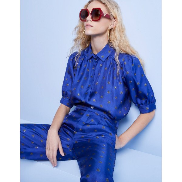 Lisou Rainbow Motif Pattern Shirt