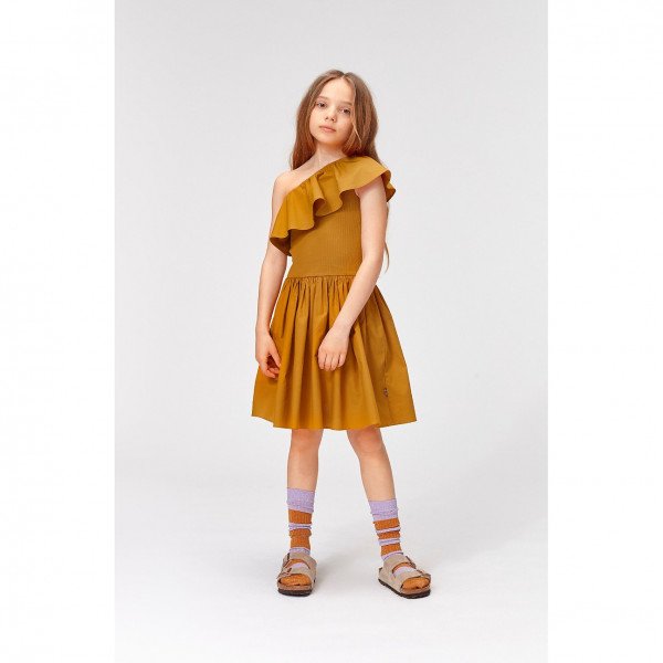 Molo Kids Chloey Dress in Almond