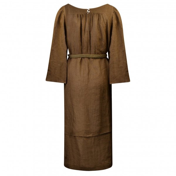 Three Graces London Ilara Linen-Blend Dress