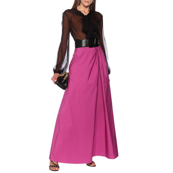 Valentino Taffeta Maxi Skirt