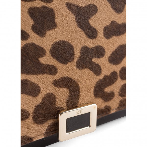 Roger Vivier Leopard Pony Skin Clutch