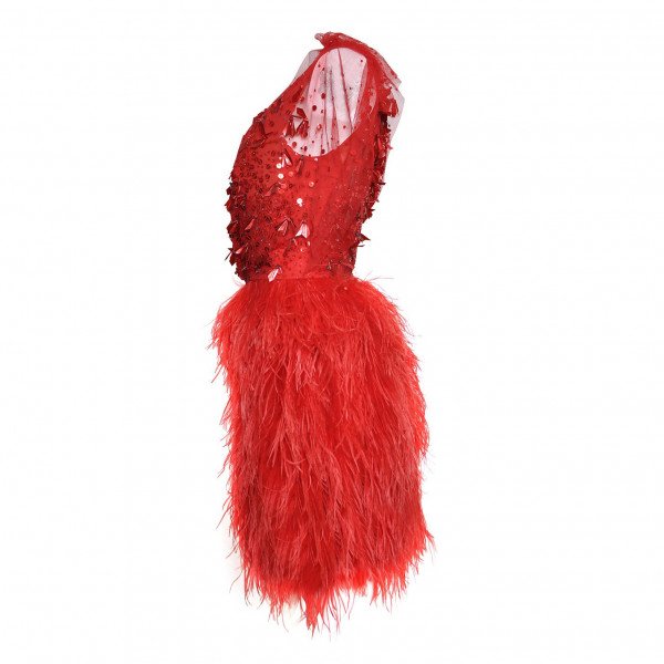 Jenny Packham Embellished Feather Dress
