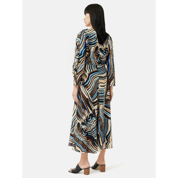 Jigsaw Terrain Linen Midi Dress
