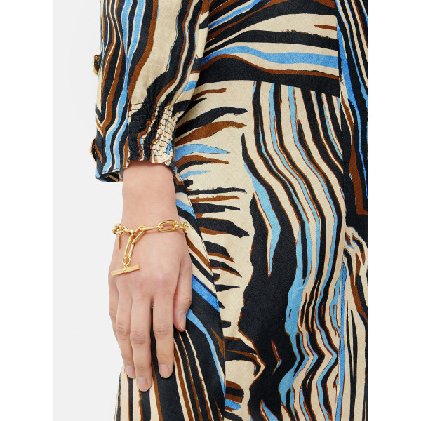 Jigsaw Terrain Linen Midi Dress