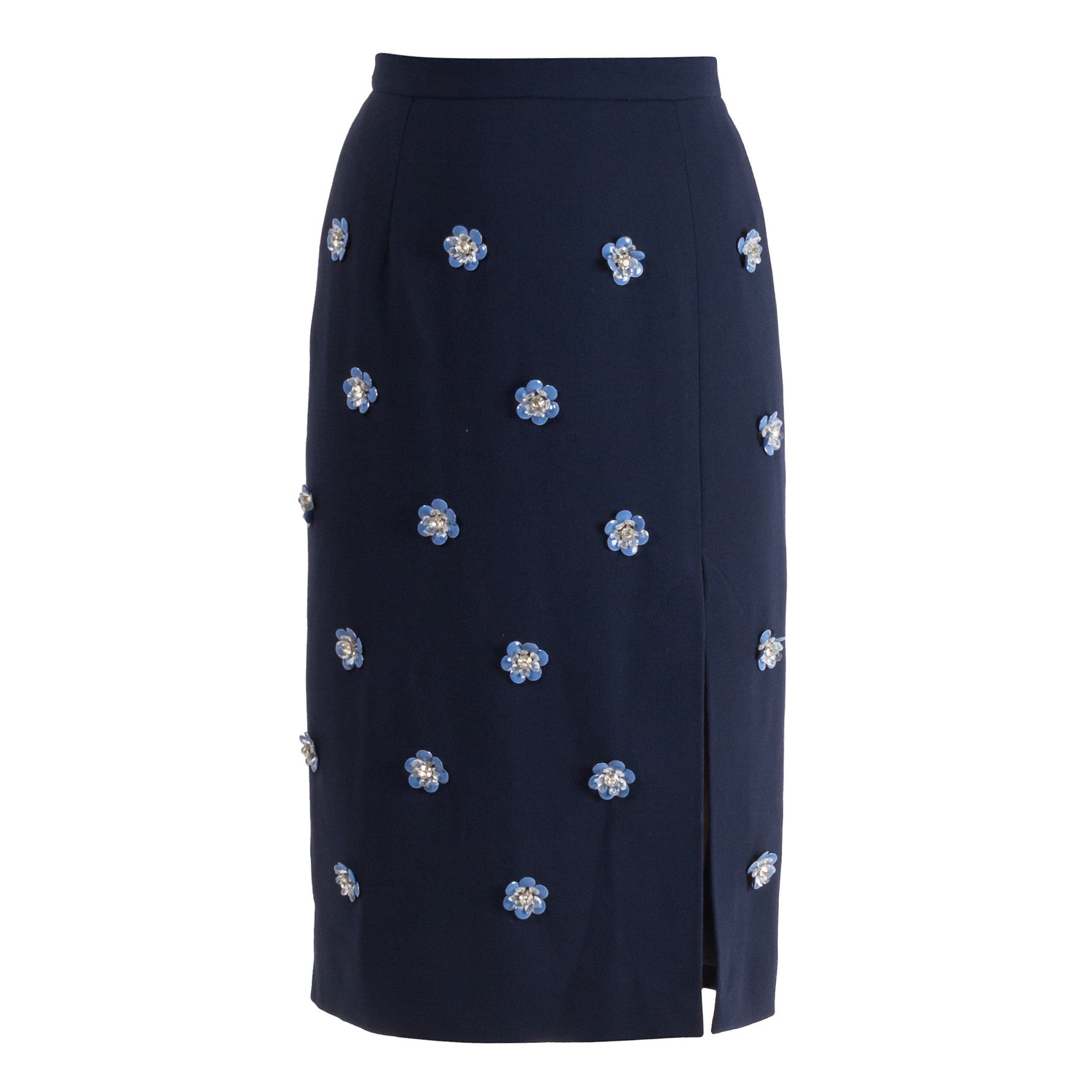 Markus Lupfer Portia Embellished Crepe Skirt