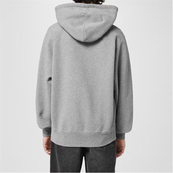 Ami Paris Ami de Coeur Hoodie in Heather Grey