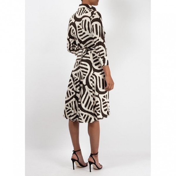 Diane von Furstenberg Leaf Print Wrap Dress