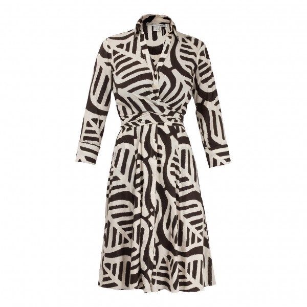 Diane von Furstenberg Leaf Print Wrap Dress