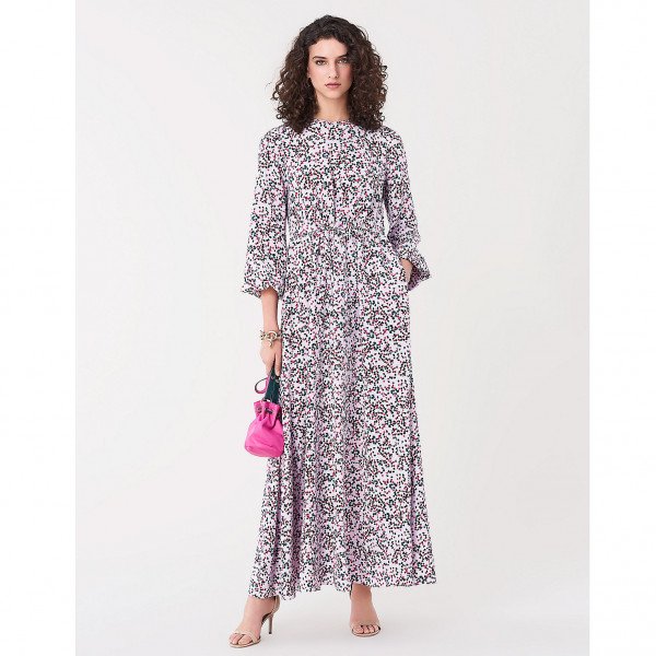 Diane von Furstenberg Ivette Silk Crepe De Chine Maxi Dress