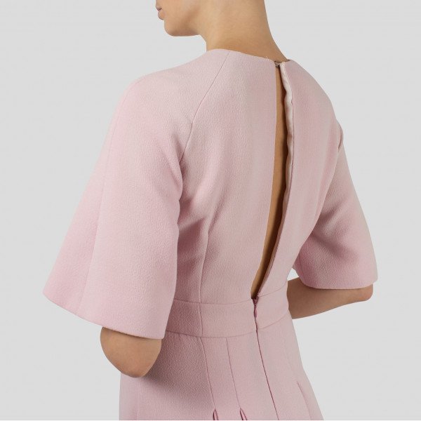 Emilia Wickstead Pleated Open-Back Dress