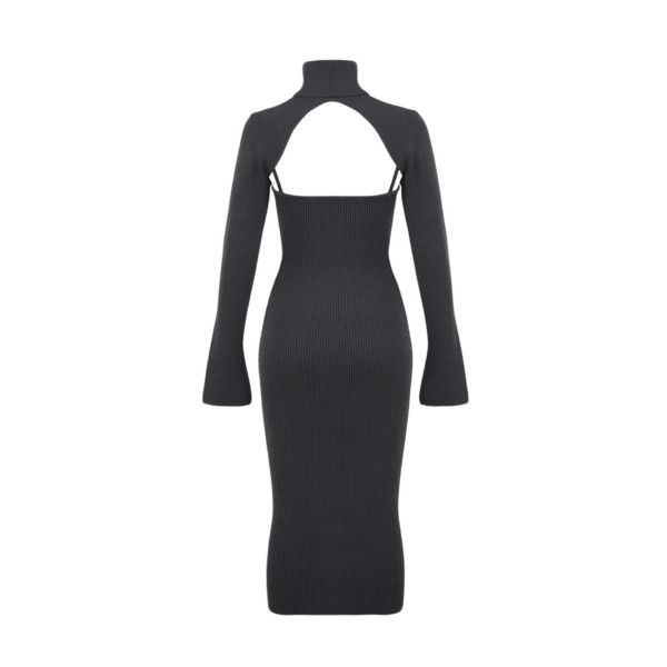 HOUSE OF CB Meliora Charcoal Midi Dress