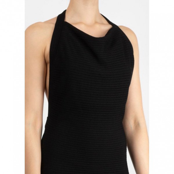 L'Agence Halterneck Backless Long Dress