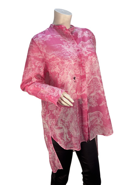 Dior Jungle Print Long Sleeve Blouse