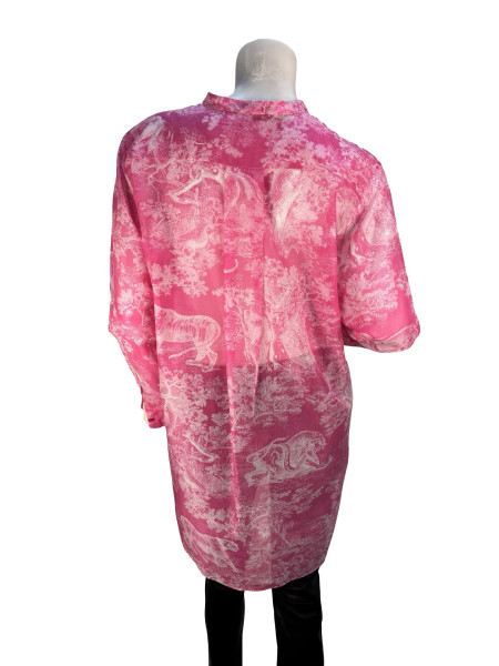 Dior Jungle Print Long Sleeve Blouse