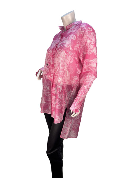 Dior Jungle Print Long Sleeve Blouse