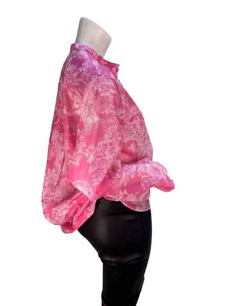 Dior Jungle Print Long Sleeve Blouse