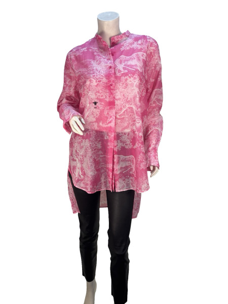 Dior Jungle Print Long Sleeve Blouse