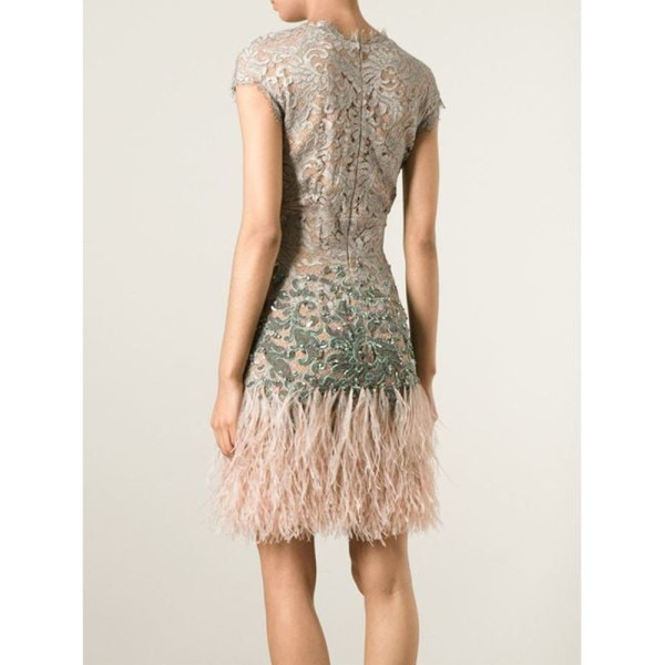 Matthew Williamson Feather Lace Dress