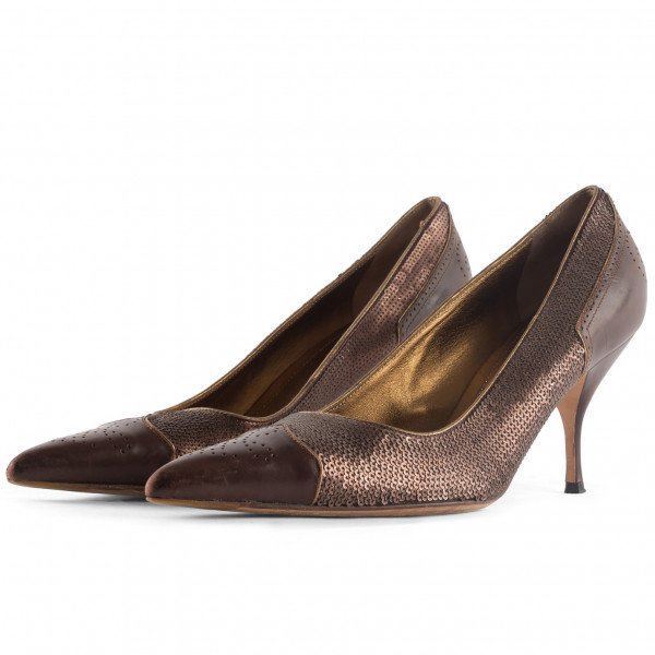 PRADA Sequin Kitten Heels