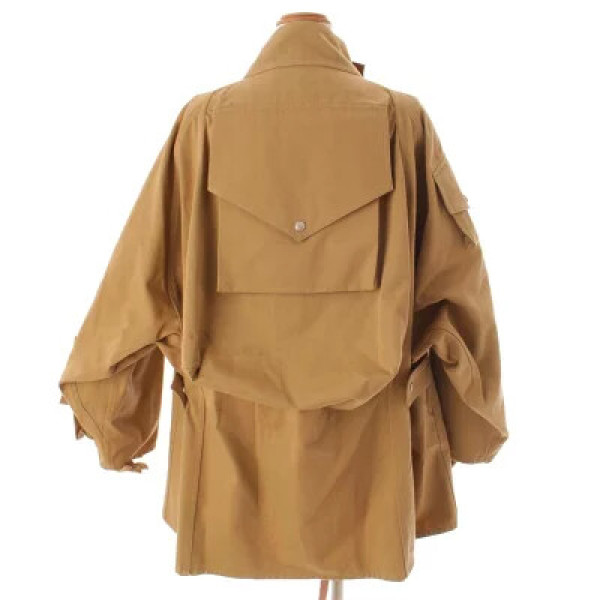 Loewe Patch Pocket Military Parka In Beige