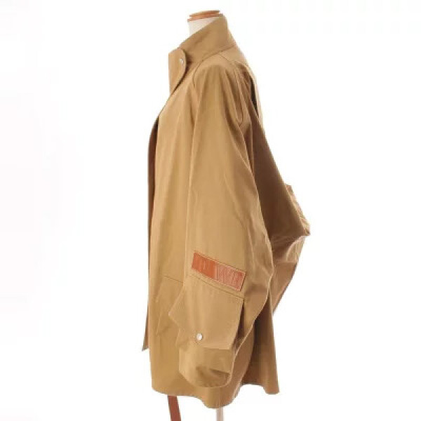 Loewe Patch Pocket Military Parka In Beige